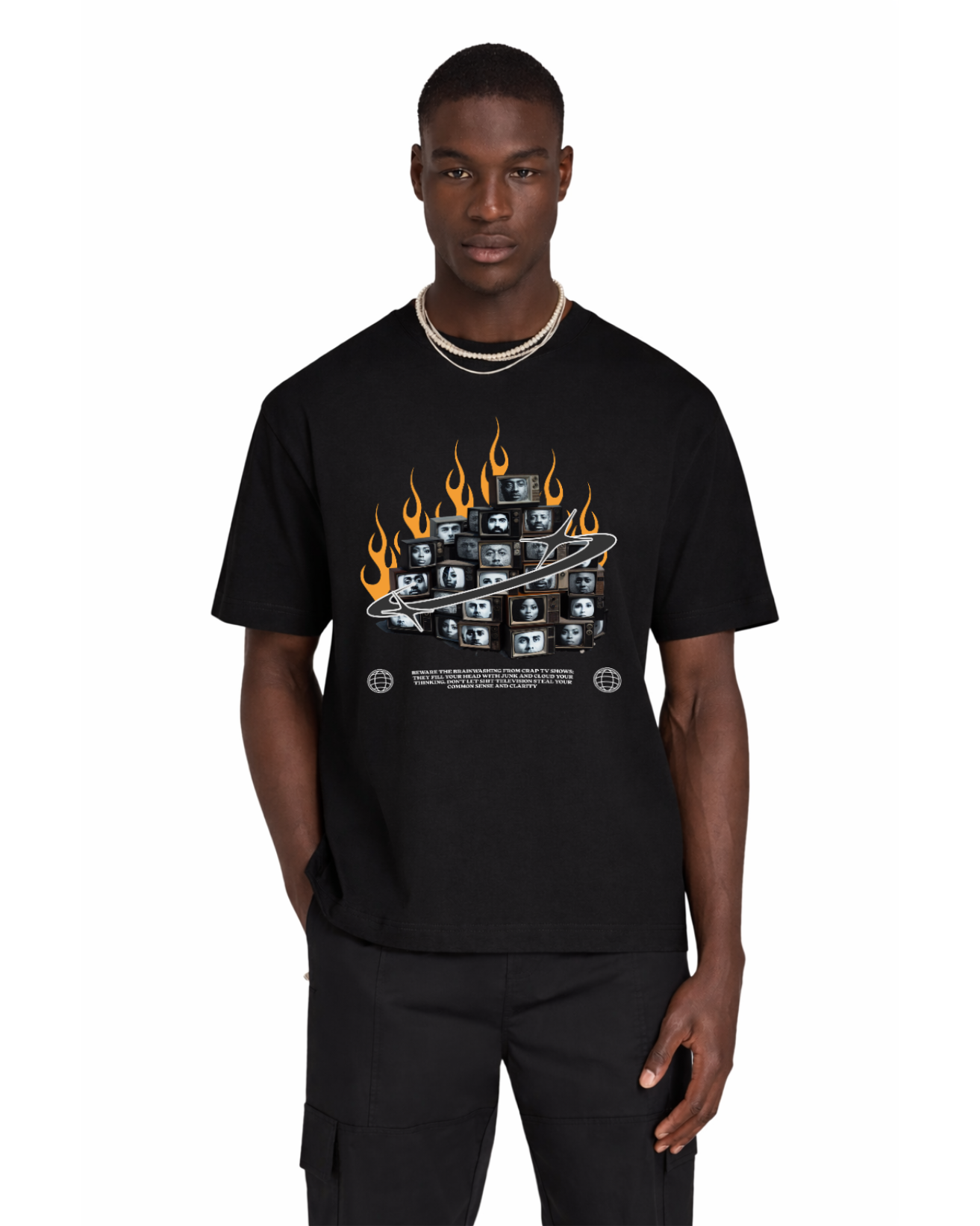 Cartel Flames Box Tee